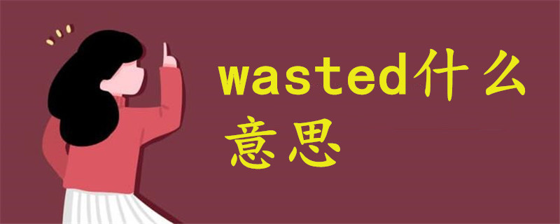 wasted什么意思