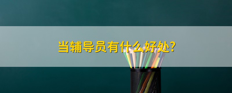 当辅导员有什么好处?