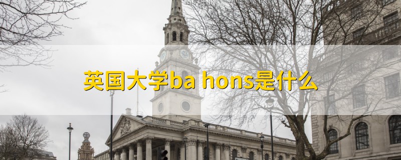 英国大学ba hons是什么