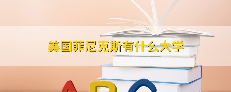 美国菲尼克斯有什么大学