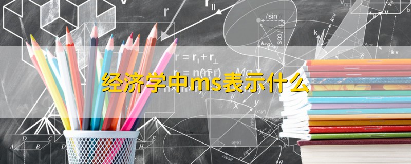 经济学中ms表示什么