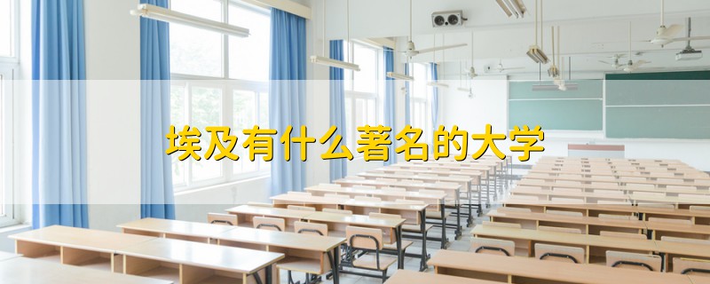 埃及有什么著名的大学