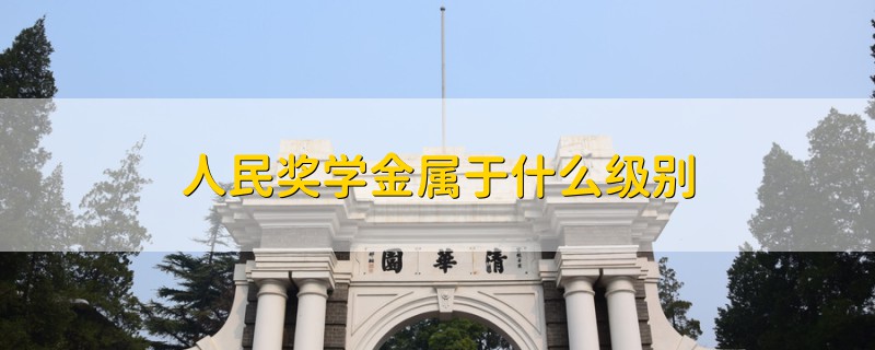 人民奖学金属于什么级别