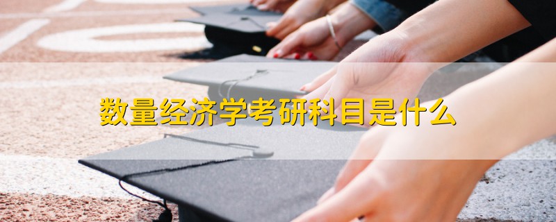 数量经济学考研科目是什么