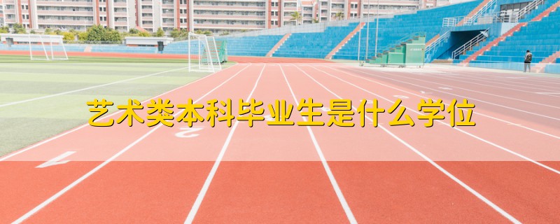 艺术类本科毕业生是什么学位