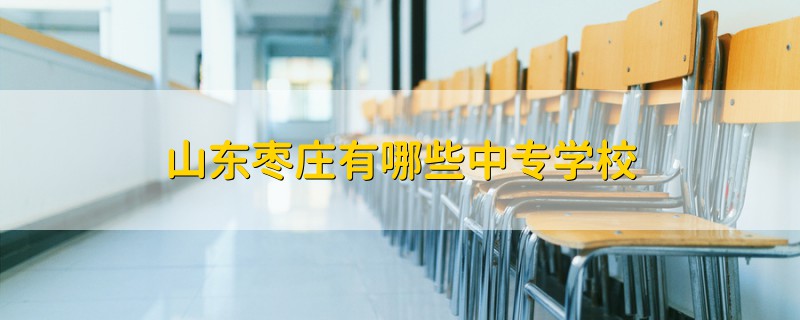 山东枣庄有哪些中专学校