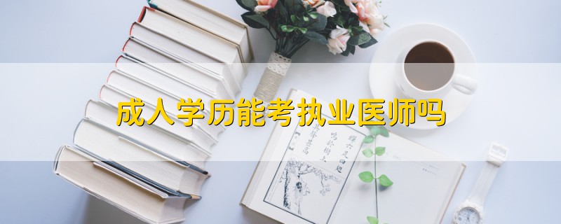 成人学历能考执业医师吗