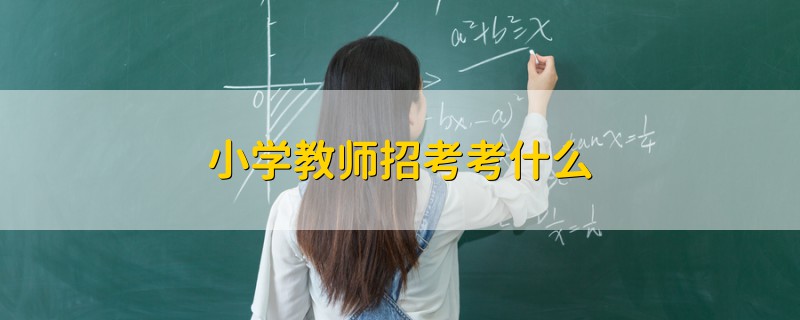 小学教师招考考什么