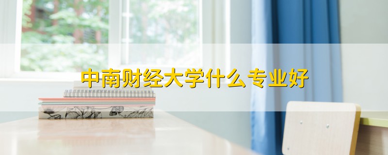 中南财经大学什么专业好