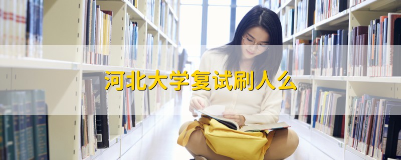 河北大学复试刷人么