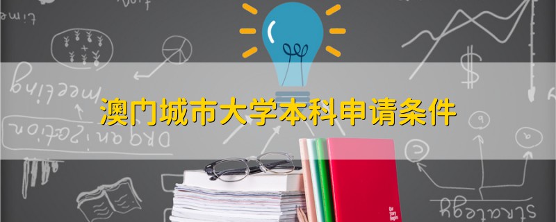 澳门城市大学本科申请条件