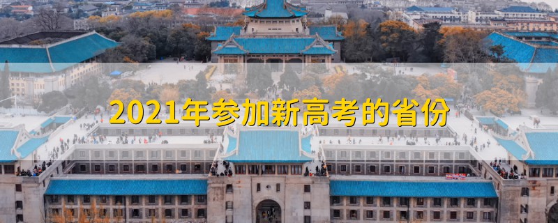 2021年参加新高考的省份