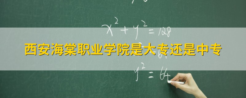 西安海棠职业学院是大专还是中专