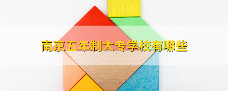 南京五年制大专学校有哪些