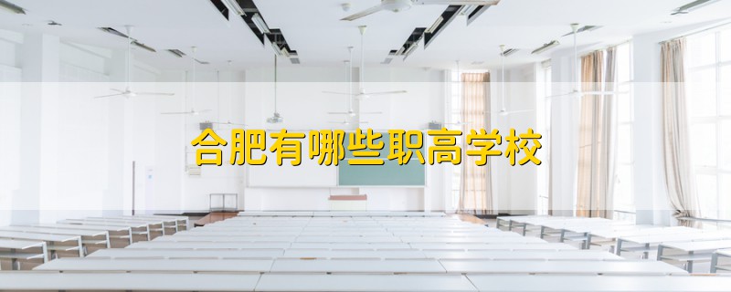 合肥有哪些职高学校