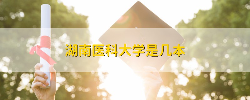 湖南医科大学是几本