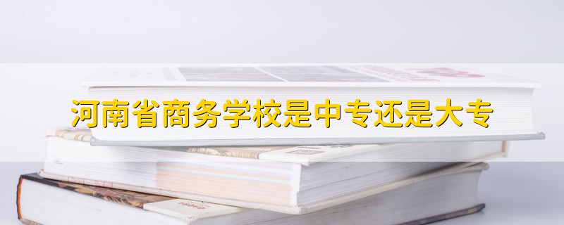 河南省商务学校是中专还是大专