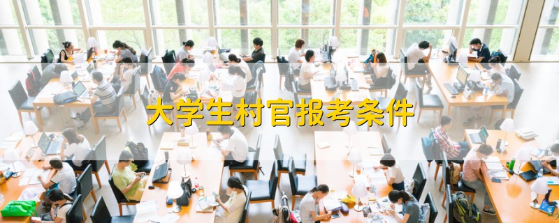 大学生村官报考条件