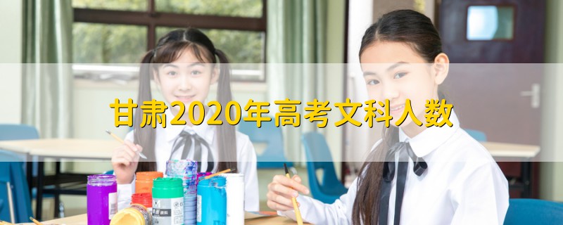 甘肃2020年高考文科人数