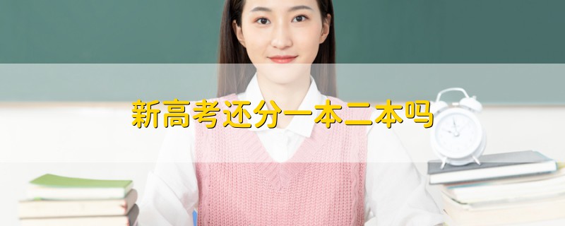 新高考还分一本二本吗