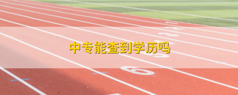 中专能查到学历吗