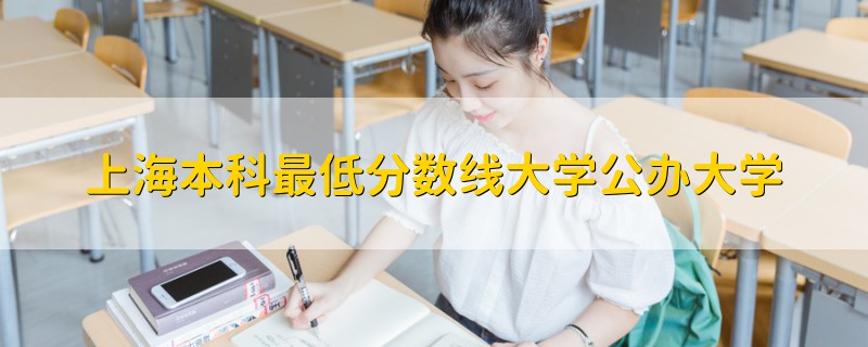 上海本科最低分数线大学公办大学