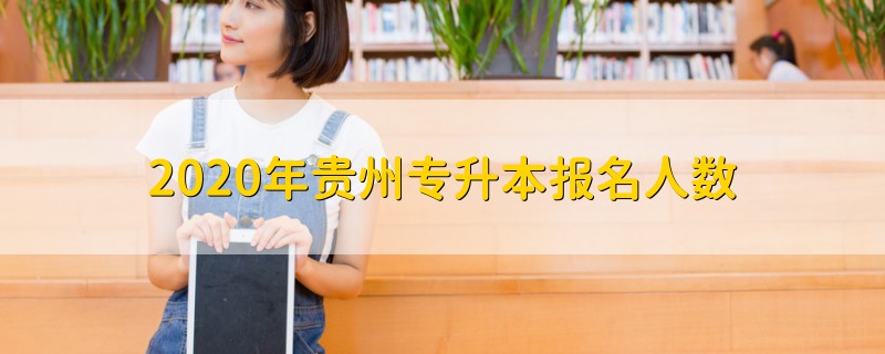 2020年贵州专升本报名人数