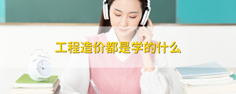 工程造价都是学的什么