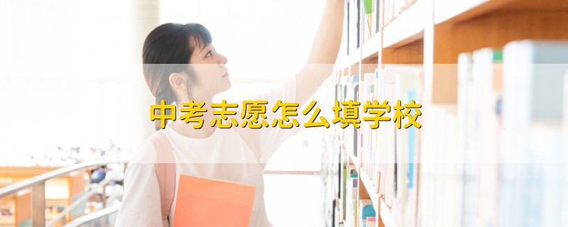 中考志愿怎么填学校