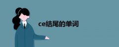 ce结尾的单词