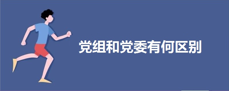 党组和党委有何区别