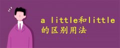 a little和little的区别用法