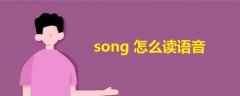 song怎么读语音