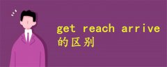 get reach arrive的区别