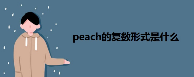 peach的复数形式是什么