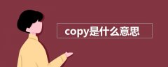 copy是什么意思