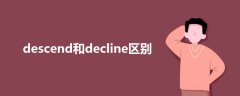 descend和decline区别