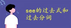 see的过去式和过去分词怎么写