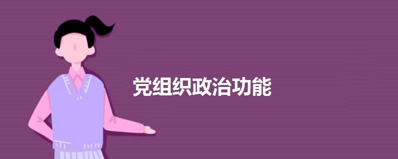 党组织政治功能