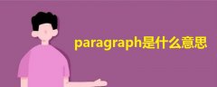 paragraph是什么意思