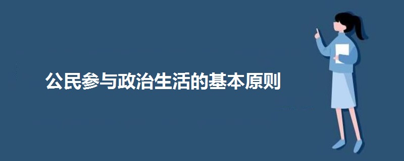 公民参与政治生活的基本原则