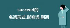 succeed的名词形式,形容词,副词