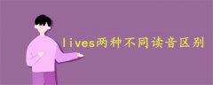 lives两种不同读音区别