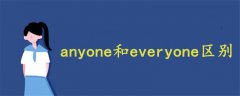 anyone和everyone区别