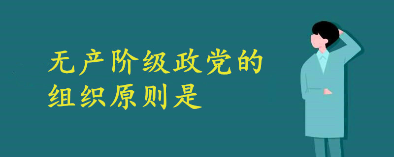 无产阶级政党的组织原则是