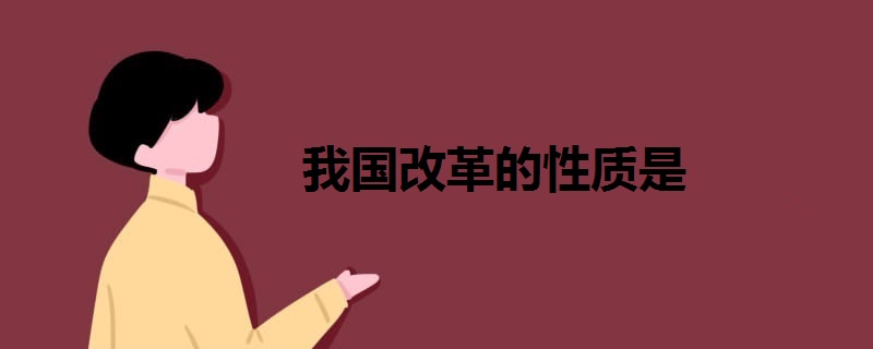 我国改革的性质是