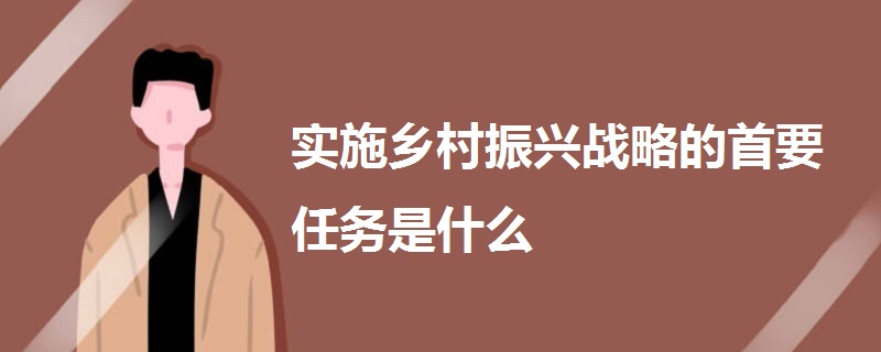 实施乡村振兴战略的首要任务是什么