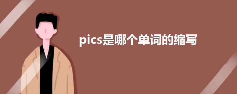 pics是哪个单词的缩写