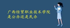 广西经贸职业技术学院是公办还是民办