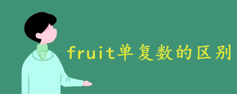 fruit单复数的区别